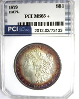1879 Morgan MS65+ DMPL LISTS $21500