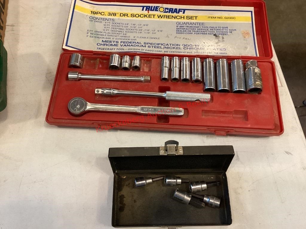 True Craft 3/8" Wrench Set, & Key Sockets