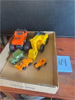 toy construction vehicle lot