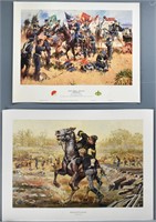 2 Civil War Themed S/N Prints, Stivers, Prechtel