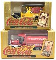 (2) ERTL Die-Cast Coca-Cola Banks