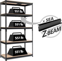 $199  HOMEDANT Z-beam 5 Tier Heavy Duty Shelf