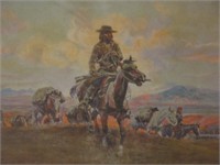 COWBOYS FRONTIER DAYS FRAMED PRINT 40x27"