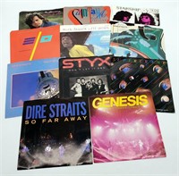 Vinyl Records 45RPM - Styx, Dire Straits, Santana