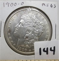 1900-O Morgan silver dollar