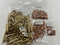 .223 REM Brass & 22 Cal 75 & 50 Grain Bullets