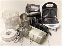 Kitchen Electrics Mixer, Steamer, Food Processor