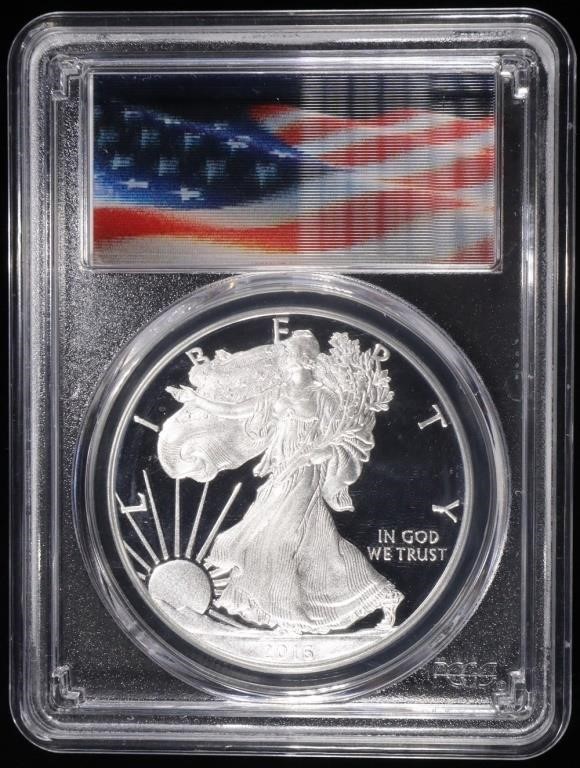 2016-W AMERICAN SILVER EAGLE PCGS PR70DCAM