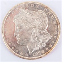 Coin 1878-S Morgan Silver Dollar Brilliant Unc.