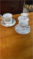 Three Cup and Saucer Sets