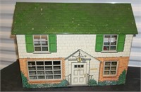 Vintage Doll House (Tin) 18 1/2" x 14" tall