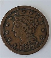 - 1847 Large Cent