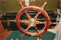 Small wooden ships wheel 2 feet total diameter