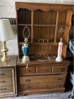 Very nice wooden dresser build in 2 pieces with 3