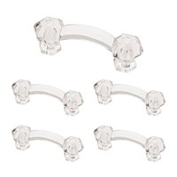 Franklin Brass Victorian Cabinet Pull, Clear, 3