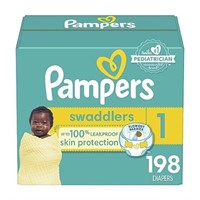 Pampers Diapers Size 1/Newborn, 198 Count -