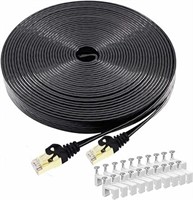 BUSOHE Cat 8 Ethernet Cable 40 FT, High Speed Flat