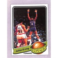 1979 Topps High Grade Julius Erving Card