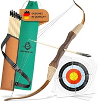 BOWRILLA Wooden Bow and Arrow for Kids
