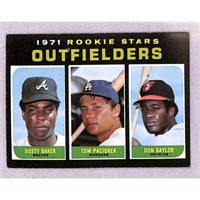 1971 Topps Baseball High Number Baylor/baker Rc