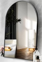 ARCUS HOME 36X24IN ARCHED MIRROR (BLACK)
