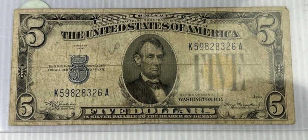 Silver coin & Paper Currency Online Auction