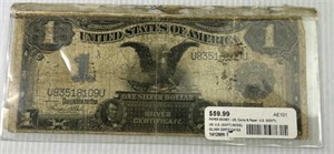 1899 One Dollar Black Eagle Blue Seal