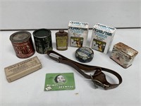 Box Lot Vintage Tins, Packaging etc