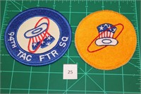 94th TFS; Yellow 95th FIS (2 Patches) USAF Militar