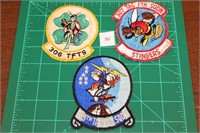 306th TFTS; 307th TFS; 309th TFS (3 Patches) USAF