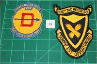 106th TRS; Seven Oscar Deuce (2 Patches) 1970s USA