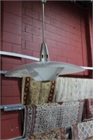 1950's flying saucer style glass hanging light