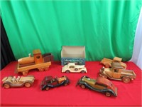Wooden Cars/Trucks - 7 count
