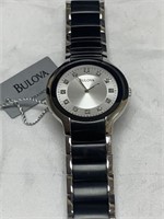 Bulova Men 98D118 'Diamonds' Stainless Stee Watch
