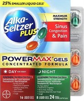 5 BOXES Alka-Seltzer+ Sinus Congestion & Pain Gels