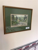 Paul Sawyier framed print - The Shadows of