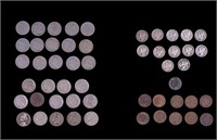 US Mercury Dimes, Indian Heads & Nickels