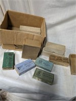 Vintage Eyeglass Parts in Watch Boxes