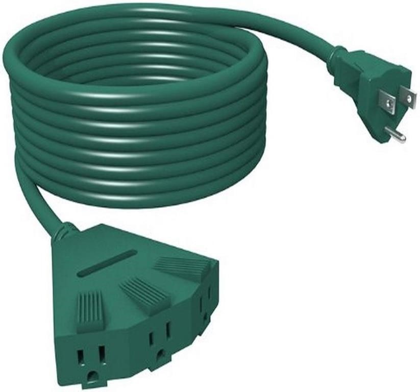 15 FT 3-OUTLET 13A EXTENSION CORD, 13A/125V/1625W
