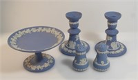 WEDGWOOD BLUE JASPERWARE: DECOR, SALT&PEPPER SHAKR