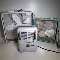 Box Fans, Electric Heater