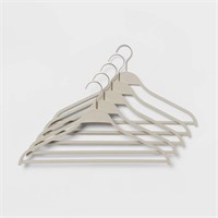 5pk Eco Recycled Hangers Cream - Brightroom™