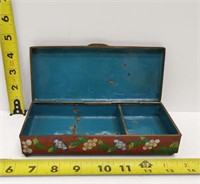 very old cloissone hinged box