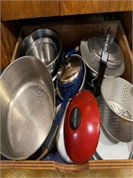 contents 2 drawers- pot pans skillets, etc