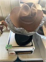 Stack of Hats, Stetson and other felt hats