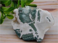 GREEN ZEBRA ROCK STONE LAPIDARY SPECIMEN