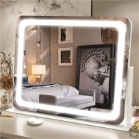 FENNIO Vanity Mirror with Lights 22"x19" LED