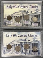 (2) 4-Coin Early 20th Century Classic Sets