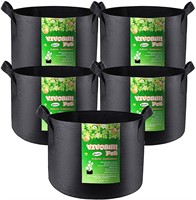 VIVOSUN 5-Pack 25 Gallon Plant Grow Bags