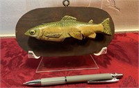 Antique metal, fish mount trophy